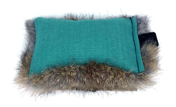 Puppy dummy met konijnenvacht